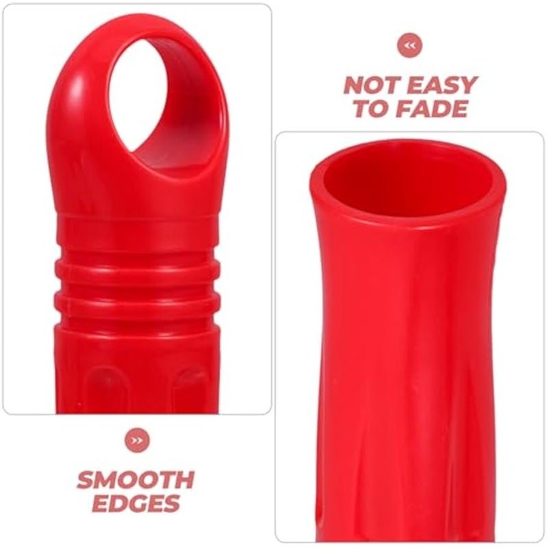 اغطية طرفية لمقبض المكنسة مقاس 25 ملم/1 انش من توبرفن، 4 قطع من اغطية عصا تجفيف الملابس، رؤوس مقبض بديلة لممسحة الغبار - Image 4